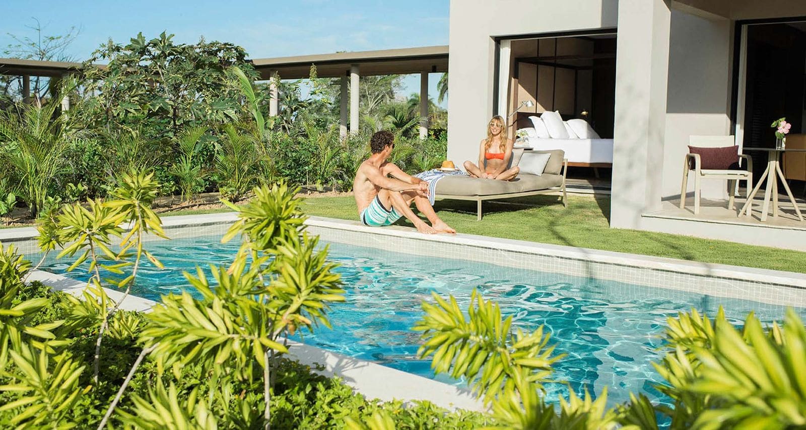 Chambre avec piscine privée à l’Excellence El Carmen