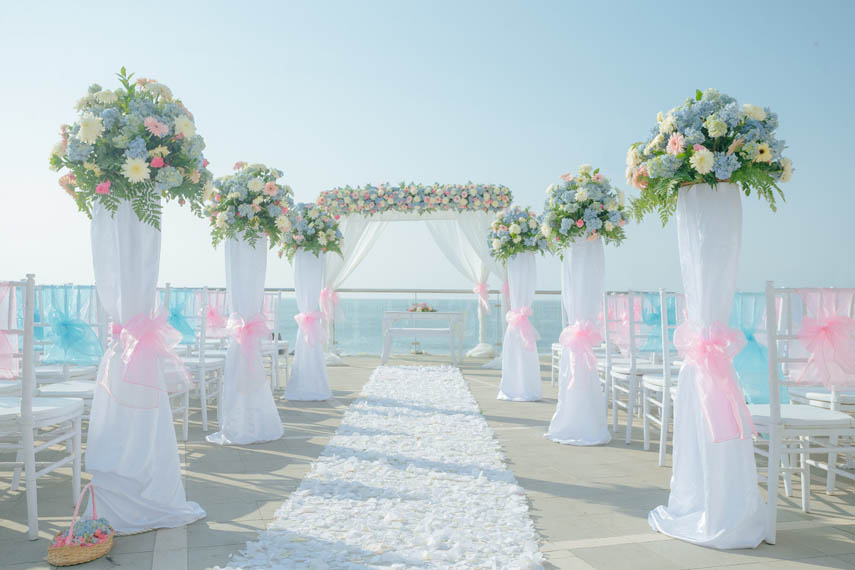 Tropical wedding destination